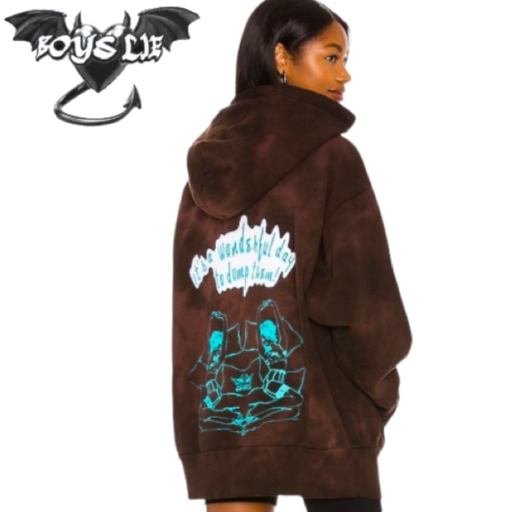 Boys Lie 💥It's Wonderful Day To Dump Them Hoodie One Size-Oversized